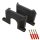 Bracket for Brennenstuhl Eco-Line socket strip - multiple socket wall bracket - Black