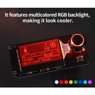 BigTreeTech Mini 12864 LCD Display mit RGB Beleuchtung
